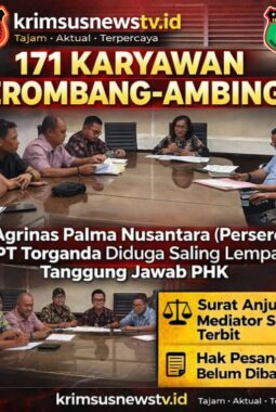 171 Karyawan Mengaku Dizalimi, PT. Agrinas Palma Nusantara Dan PT. Torganda Saling Lempar Tanggung Jawab PHK