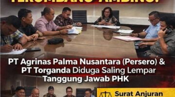171 Karyawan Mengaku Dizalimi, PT. Agrinas Palma Nusantara Dan PT. Torganda Saling Lempar Tanggung Jawab PHK