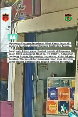 Maraknya Dugaan Peredaran Obat Keras Ilegal di Jakarta Selatan, Aparat Diminta Bertindak Tegas