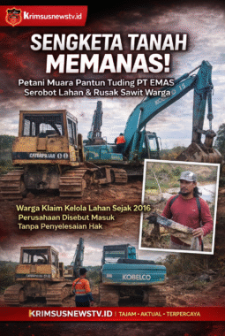 Masyarakat Minta Keadilan, Sengketa Tanah Desa Muara Pantun Memanas: Petani Tuding PT EMAS Serobot Lahan dan Rusak Sawit Warga