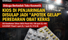 Diduga Berkedok Toko Kosmetik, Kios di Penjaringan Disulap Jadi “Apotek Gelap” Peredaran Obat Keras