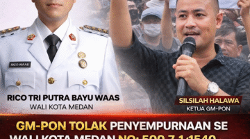 GM-PON Tolak Penyempurnaan SE Wali Kota Medan No: 500.7.1/1540, Desak Dicabut Total