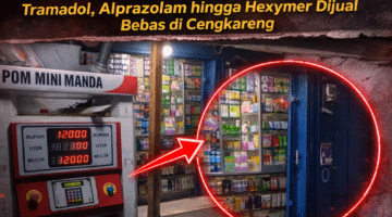 Gawat.!!! Toko Berkedok Kosmetik di Cengkareng Diduga Edarkan Obat Keras Golongan G Tanpa Resep
