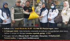 Peredaran Obat Keras Ilegal Berkedok Toko Kosmetik di Penjaringan Terbongkar, Ribuan Butir Obat Disita Petugas