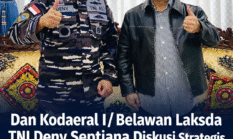 Kodaeral I/Belawan Laksda TNI Deny Septiana Diskusi Strategis Bersama Firman Jaya Daeli, Bahas Penguatan Sistem Pertahanan dan Tata Kelola Kelembagaan