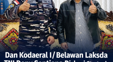 Kodaeral I/Belawan Laksda TNI Deny Septiana Diskusi Strategis Bersama Firman Jaya Daeli, Bahas Penguatan Sistem Pertahanan dan Tata Kelola Kelembagaan