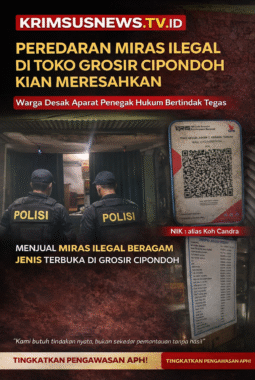 Peredaran Miras Ilegal di Jl. Raya Cipondoh Kian Meresahkan, Warga Desak APH Bertindak Tegas