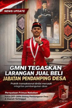 GMNI Kecam Praktik Jual Beli Jabatan Pendamping Desa, Dinilai Rusak Integritas Pembangunan Desa