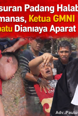 Penggusuran Padang Halaban Memanas, Ketua GMNI Labuhanbatu Diduga Jadi Korban Kekerasan Aparat.