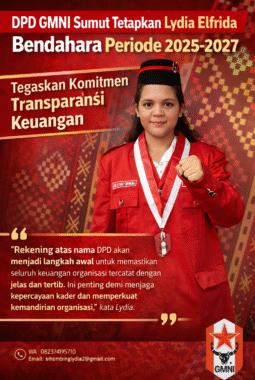 DPD GMNI Sumut Resmi Tetapkan Lydia Elfrida Sihombing sebagai Bendahara, Tegaskan Komitmen Transparansi Keuangan