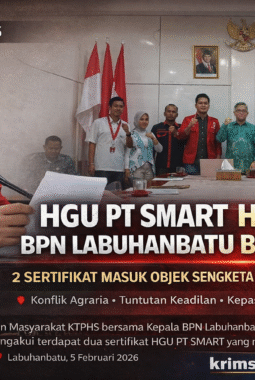 HGU PT SMART Diduga Berakhir, Front Mahasiswa dan Masyarakat KTPHS Desak BPN Labuhanbatu Buka Data