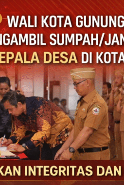 Wali Kota Gunungsitoli Lantik 16 Penjabat Kepala Desa, Tegaskan Integritas dan Pelayanan Publik