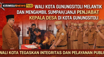 Wali Kota Gunungsitoli Lantik 16 Penjabat Kepala Desa, Tegaskan Integritas dan Pelayanan Publik