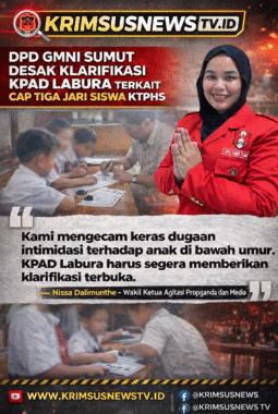 DPD GMNI Sumut Desak Klarifikasi KPAD Labuhanbatu Utara Terkait Dugaan Tanda Tangan dan Cap Tiga Jari Siswa KTPHS