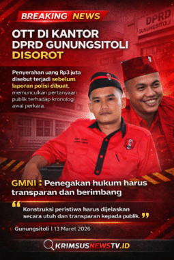 OTT Dikantor DPRD Gunungsitoli Picu Pertanyaan Publik, Penyerahan Uang Rp3 Juta Terjadi Sebelum Laporan Polisi.