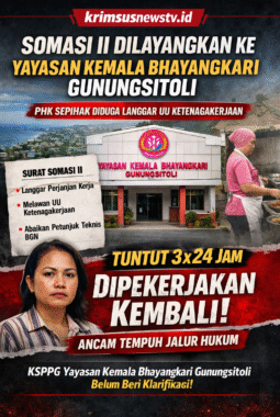 Somasi II Dilayangkan ke Yayasan Kemala Bhayangkari Gunungsitoli, PHK Sepihak Diduga Langgar UU Ketenagakerjaan